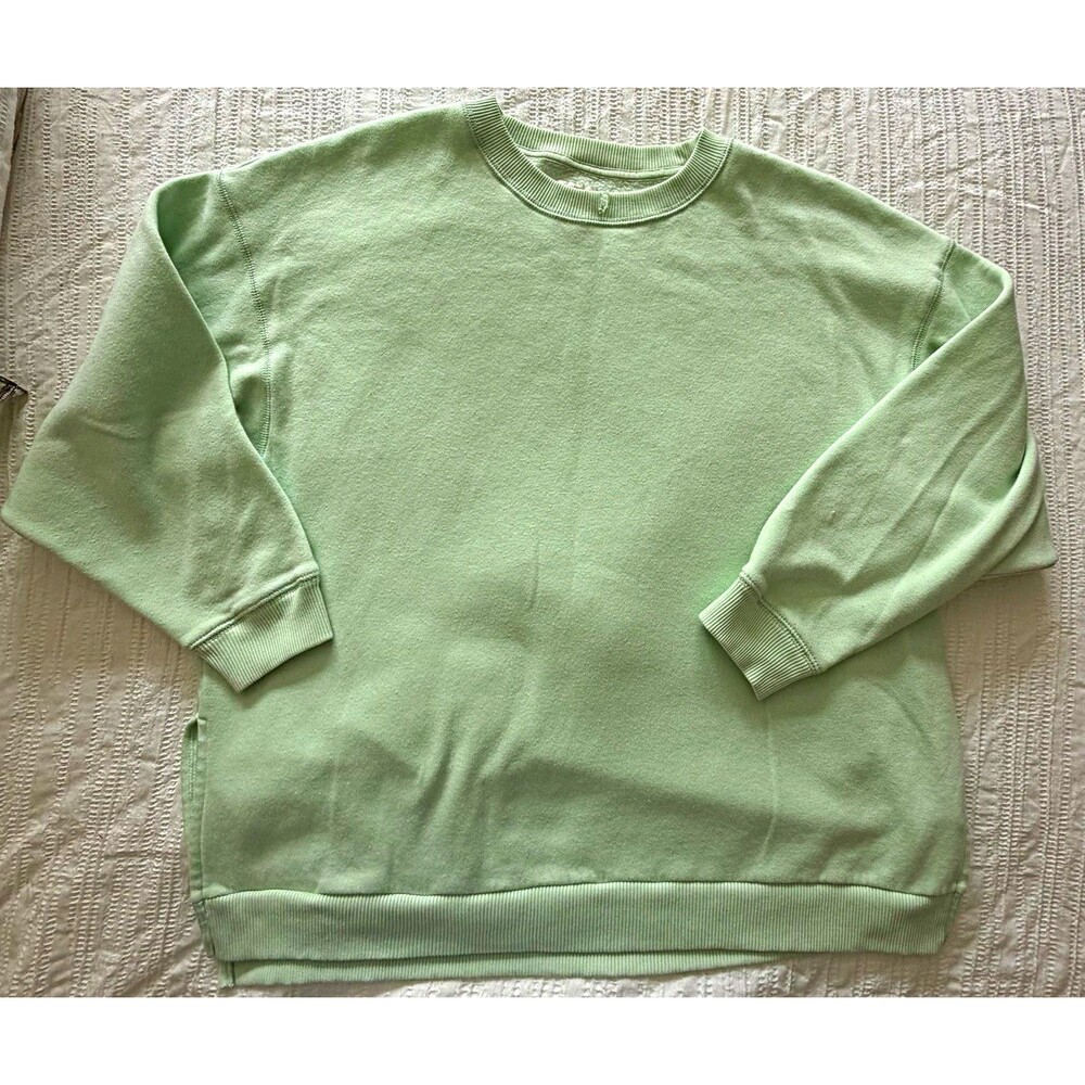 American Eagle Ahh-Mazingly Soft Sweatshirt S Mint Green Oversized Jegging Fit